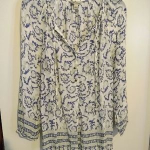 Lucky Brand peasant blouse S
